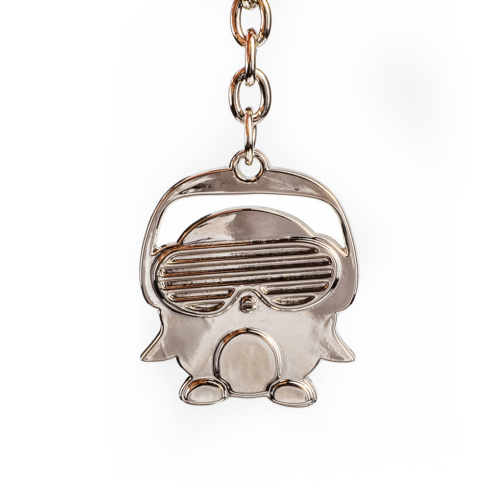 GaG Schlüsselanhänger Pinguin silber