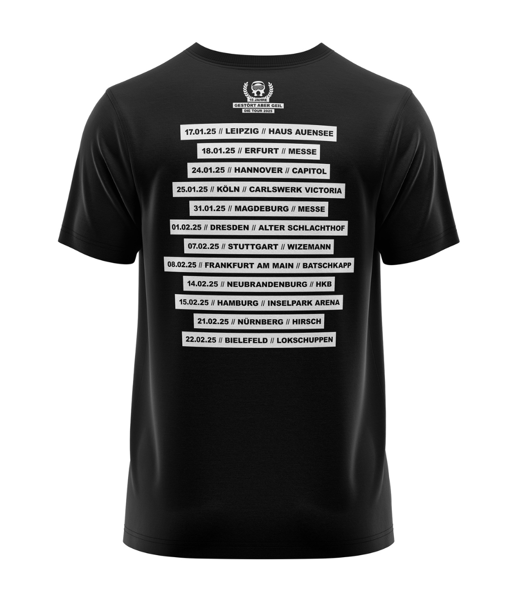 GaG T-Shirt Die Tour 2025 schwarz